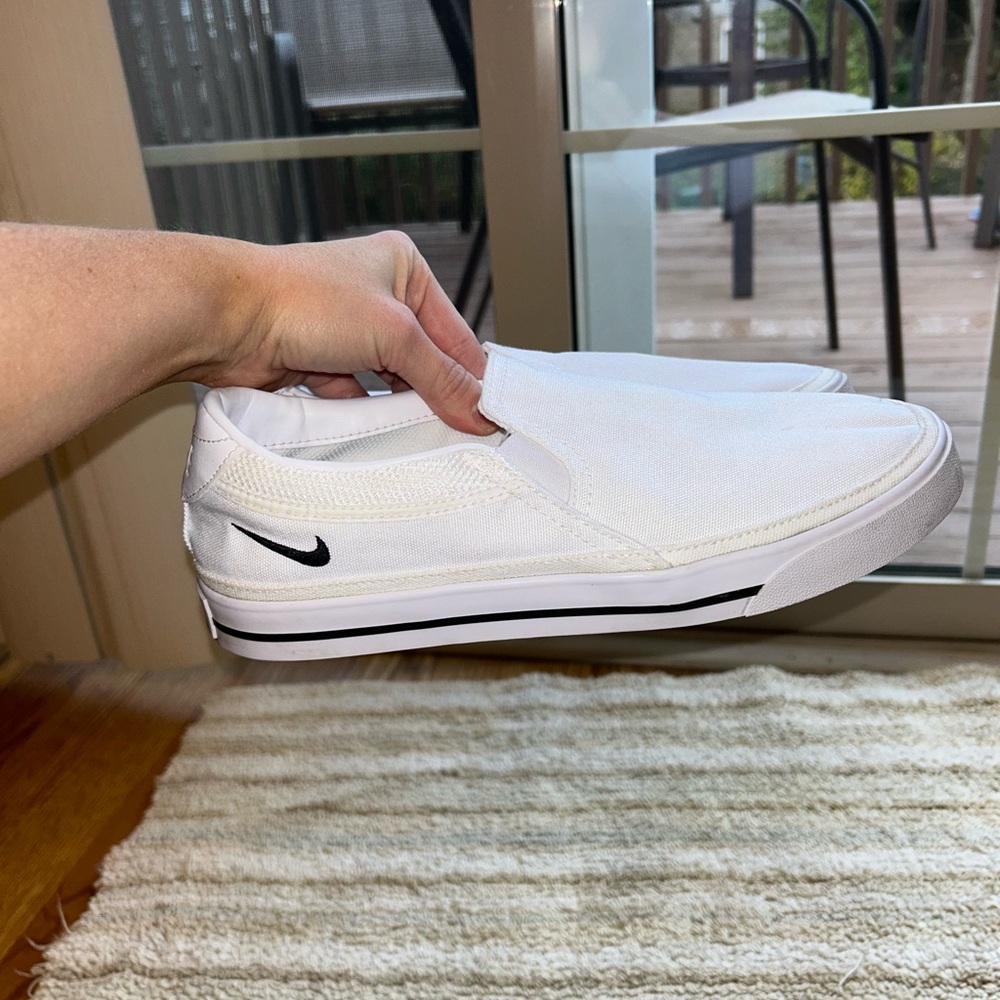 Nike Men's White Slip-On Shoes